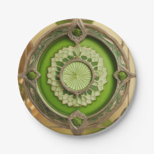 Art Nouveau Pendant Paper Plate