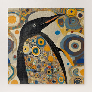 Art Nouveau Penguin  Jigsaw Puzzle