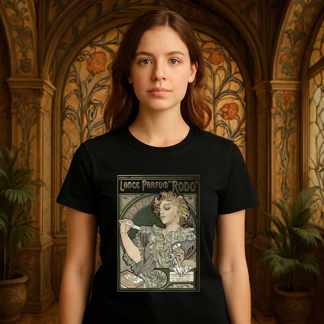Art Nouveau Perfume Ad by Alphonse Mucha T-Shirt (Creator Uploaded)
