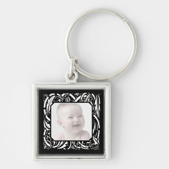 Art Nouveau Photo Key Chain (Front)