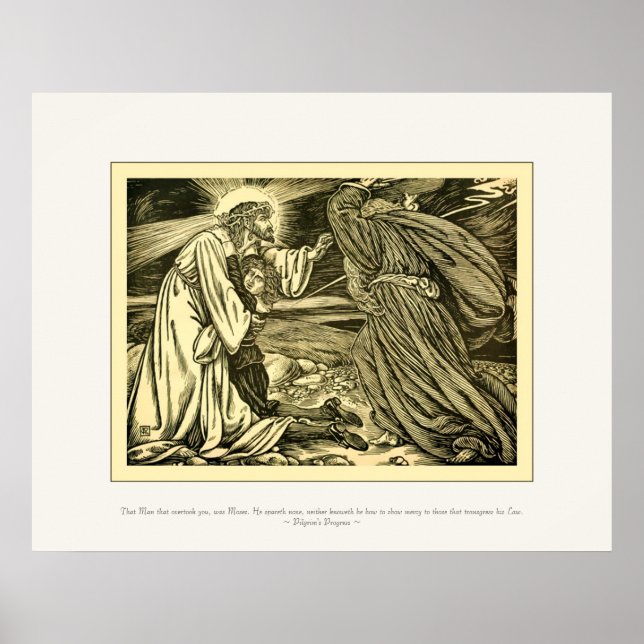 Art Nouveau Pilgrim's Progress ~ Vintage Fine Art Poster (Front)