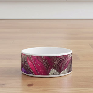 Art Nouveau Pink and Silver Fans