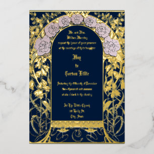 Art Nouveau Pink Floral Border by Alphonse Mucha