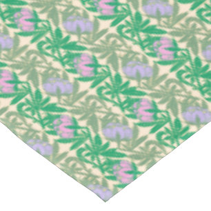 Art Nouveau pink water lilies damask Tablecloth