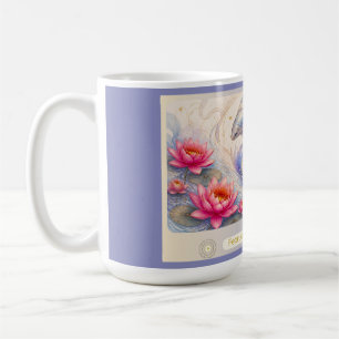 Art Nouveau Pisces Water Lily Mug