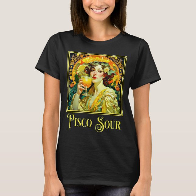 Art Nouveau Pisco Sour T-Shirt (Front)