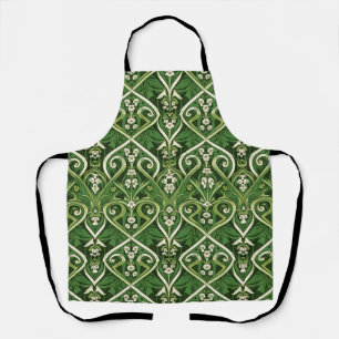 Art nouveau poisonous lily of the valley apron