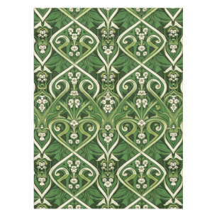 Art nouveau poisonous lily of the valley tablecloth