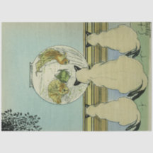 Art Nouveau Poster Cats Decoupage Tissue Paper