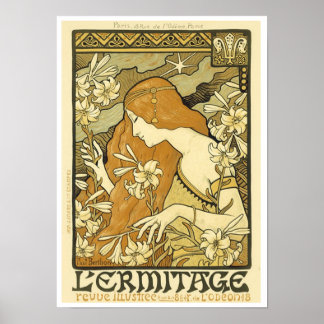 Art Nouveau Poster  Design Poster 13x18