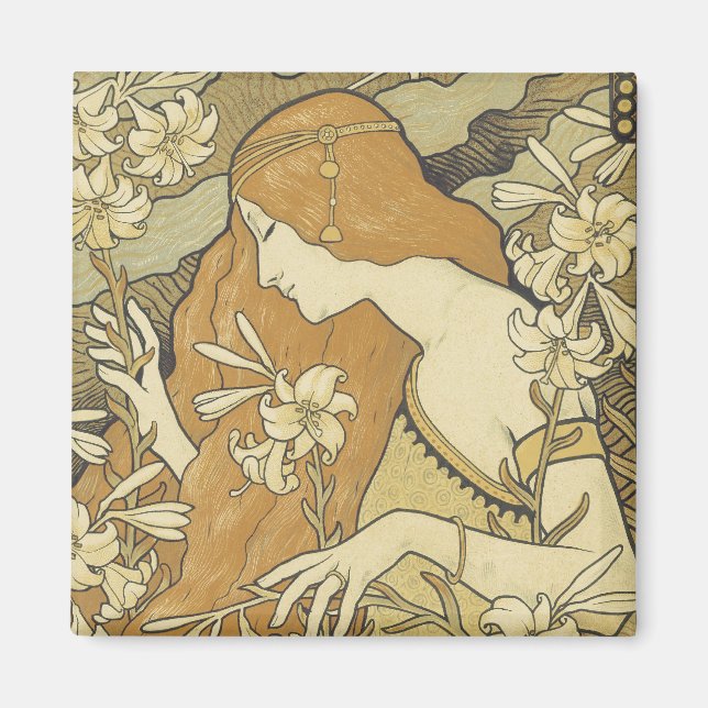 Art Nouveau Poster Magnets (Front)