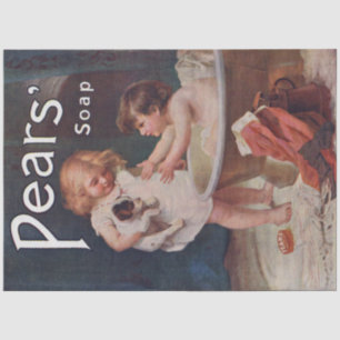 Art Nouveau Poster Soap Children Decoupage  Tissue Paper