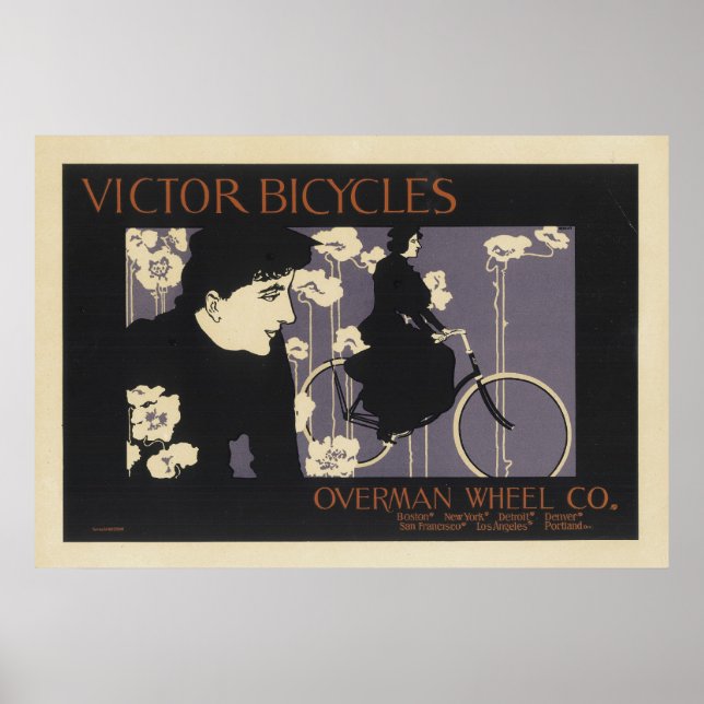 Art Nouveau Posters - Victor Bicycles (Front)