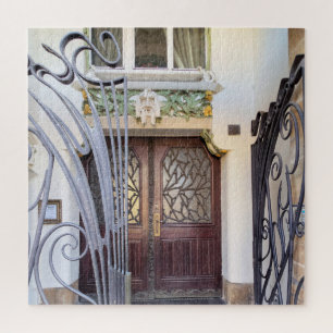 Art Nouveau Prague Door Jigsaw Puzzle
