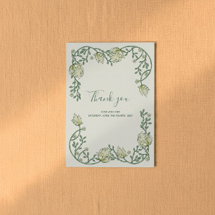 Art Nouveau pretty frame thank you