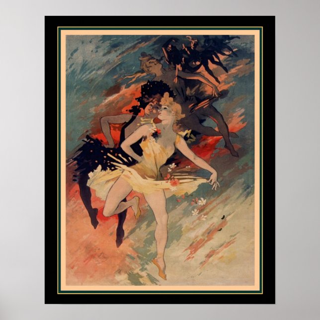 Art Nouveau Print "La Danse"- 16x20 (Front)