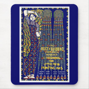 Art Nouveau Printing Ink Ad Mouse Pad