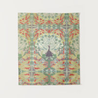 Art Nouveau Proud Peacock Vintage Wallpaper