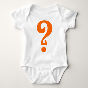 Art Nouveau Question Mark Baby Bodysuit