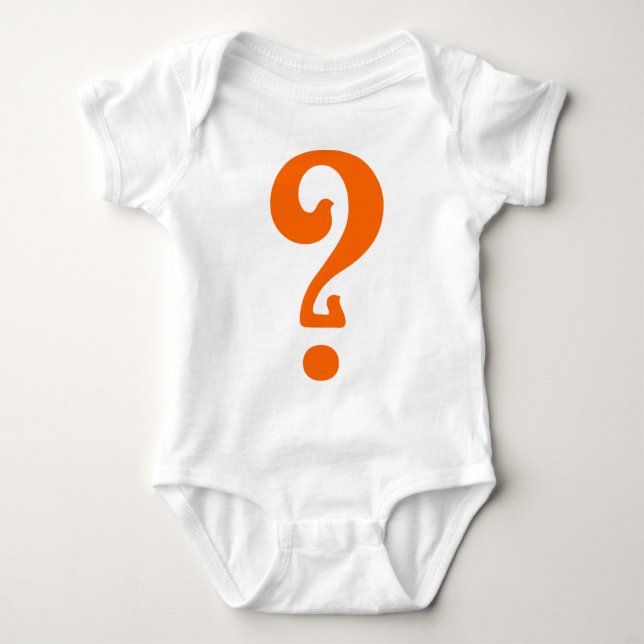 Art Nouveau Question Mark Baby Bodysuit (Front)