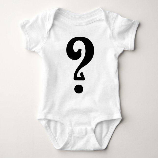 Art Nouveau Question Mark Baby Bodysuit (Front)