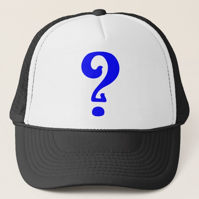 Art Nouveau Question Mark Trucker Hat (Front)