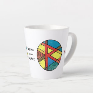 Art Nouveau Raidho Rune Latte Mug – BALANCE!