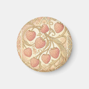 Art Nouveau Raspberry Pattern Magnet
