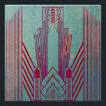 Art nouveau, red, teal, green,vintage,art deco,ele poster<br><div class="desc">Art nouveau,  red,  teal,  green, vintage, art deco, eleganr, chic, trendy, modern, beautiful</div>