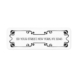 Art Nouveau Return Address Label