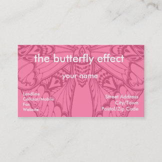 Art Nouveau Rose Butterfly Business Card