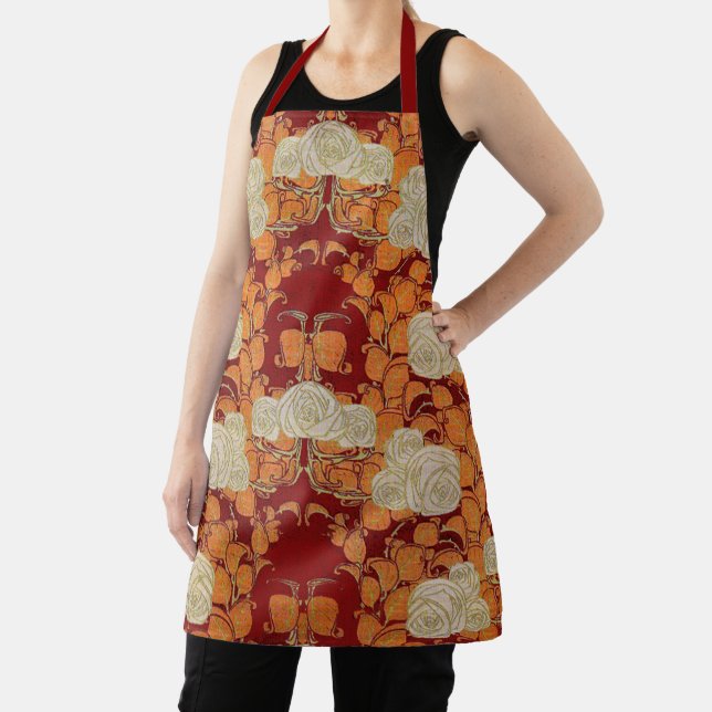 Art Nouveau Roses Apron (Insitu)