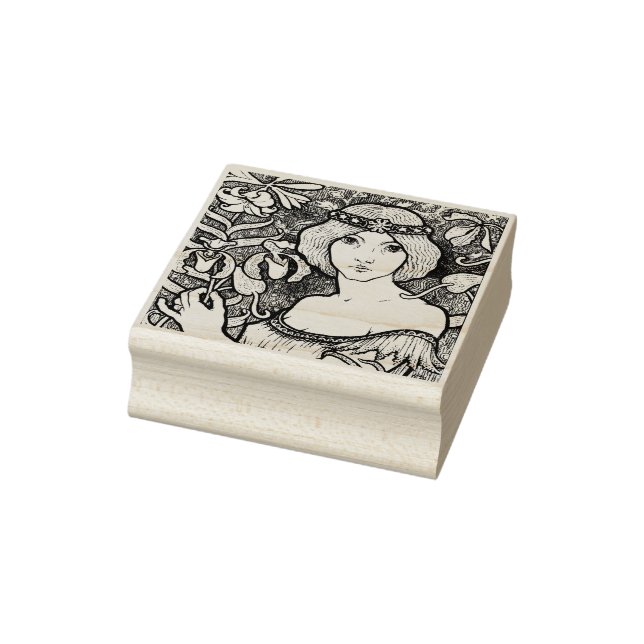 Art Nouveau  Rubber Stamp (Stamp)
