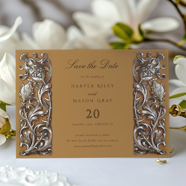 Art Nouveau Save the Date Wedding Invitation (Creator Uploaded)
