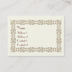 Art Nouveau Season's Greetings Business Card