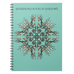Art Nouveau Serpent Book of Shadows Whimsigoth