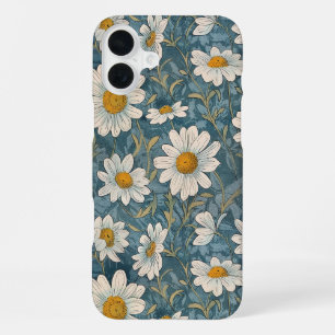 Art Nouveau Shasta Daisies iPhone 16 Plus Case