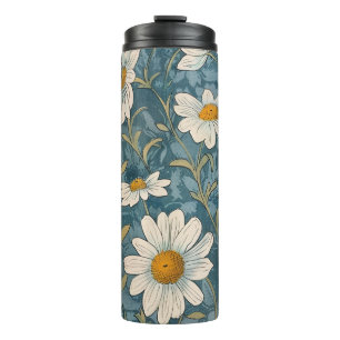 Art Nouveau Shasta Daisies Thermal Tumbler