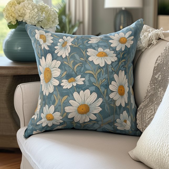 Art Nouveau Shasta Daisy  Cushion (Creator Uploaded)