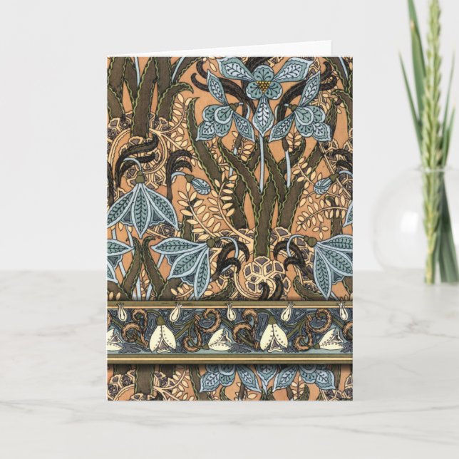 Art Nouveau 'Snowdrops' Card (Front)