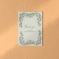 Art Nouveau soft pretty frame thank you