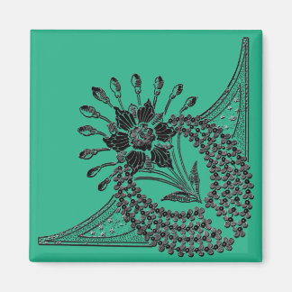 Art Nouveau Sparkle Design Magnet