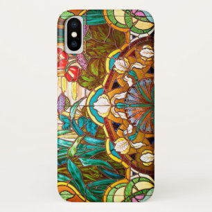 Art nouveau stained glass floral iPhone x case