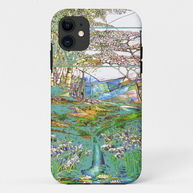 Art Nouveau Stained Glass Tiffany Nature Case-Mate iPhone Case (Back)