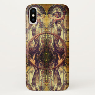 Art nouveau stoic bronze woman iphone x iPhone x case