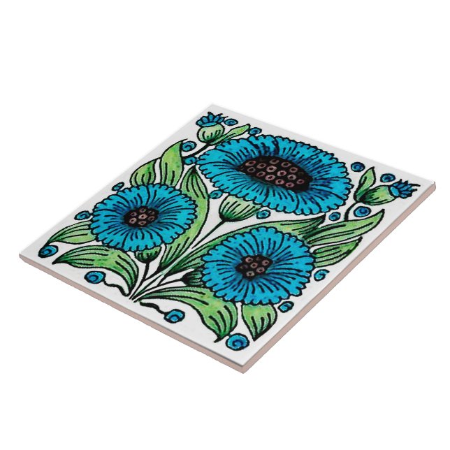 Art Nouveau Style Ceramic Tile (Side)
