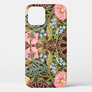 Art Nouveau Style Floral: Coloured Vintage Pattern iPhone 12 Case