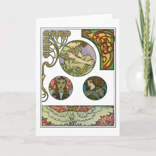 Art Nouveau Style, Mucha Card