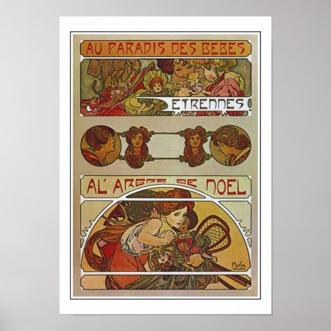Art Nouveau Style, Mucha Poster (Front)