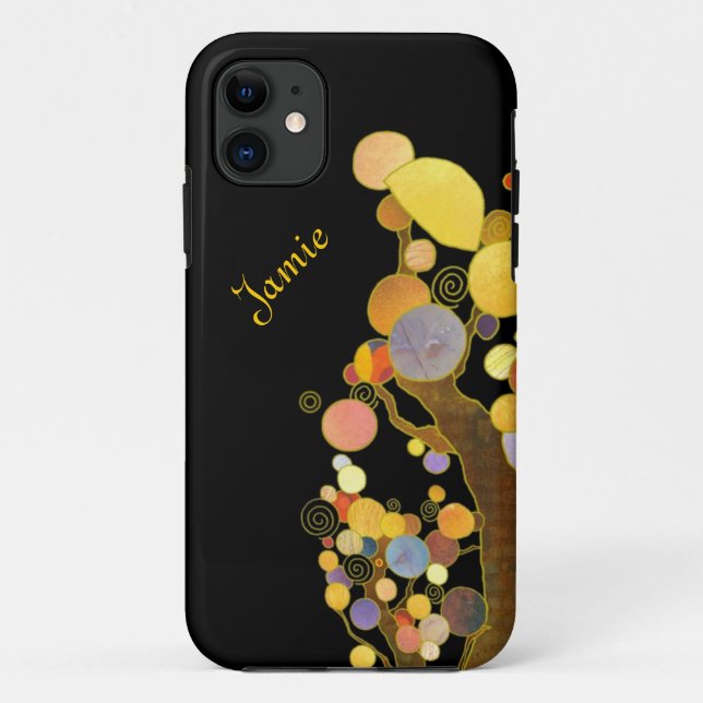 Art Nouveau Style Trees Personalised iPhone 5 Case (Back)